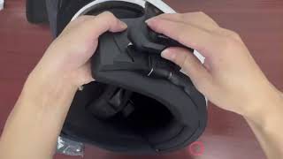 Installation process of A13 helmet Bluetooth intercom headset