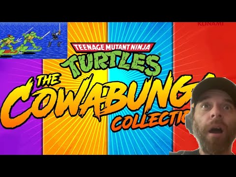 OHMYGODDDD!! TMNT Cowabunga collection VIDEO GAME REACTION!! Retro Ninja Turtles fans rejoice!!