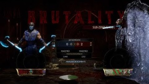Mortal Kombat 11 SUB-ZERO #87 win online versus Raiden Brutality