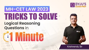 Tricks to Solve Logical Reasoning Questions | MH-CET Law 2023 | Learn Logical Reasoning Tricks