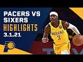 Indiana Pacers Highlights At Philadelphia 76ers March 1 2021 NBA 