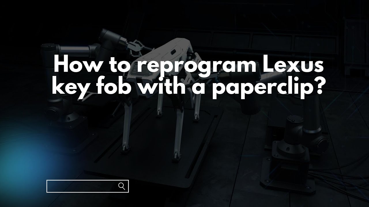 Reprogram Lexus Key Fob How to reprogram Lexus key fob with a paperclip? - YouTube
