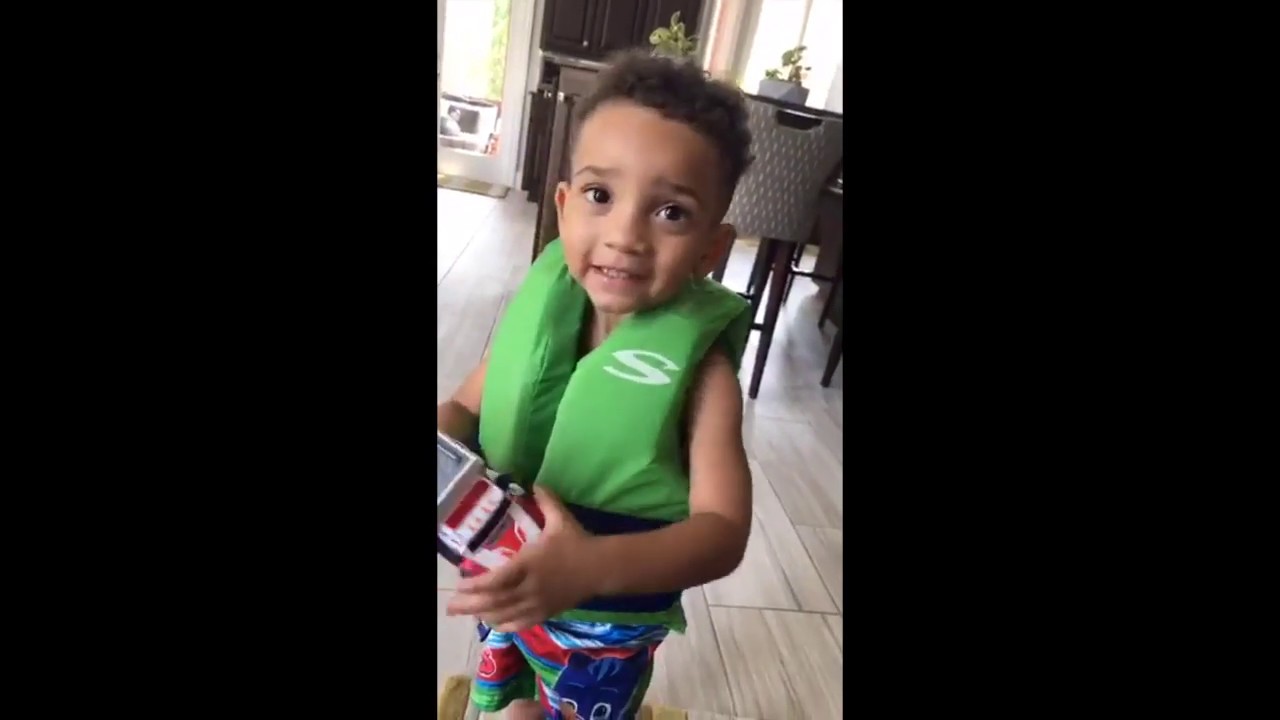 Teaching My Grandson How To Swim