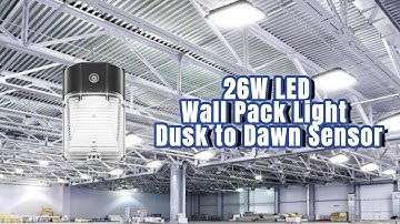 LED Wall Pack Light with Dusk to Dawn Sensor Overview