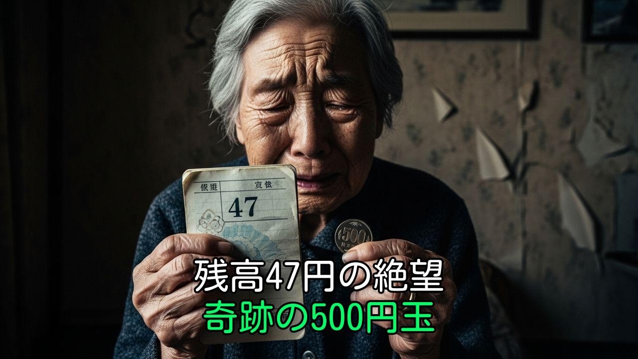 通帳残高47円の絶望。81歳女性を救った「奇跡の500円玉」