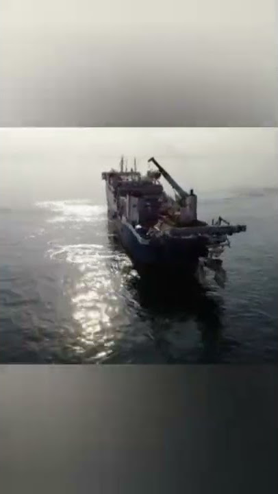 Kapal Pemasang Kabel Internet Bawah Laut #shorts
