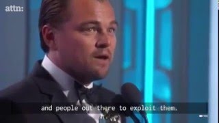 Leonardo DiCaprio's amazing Golden Globe speech