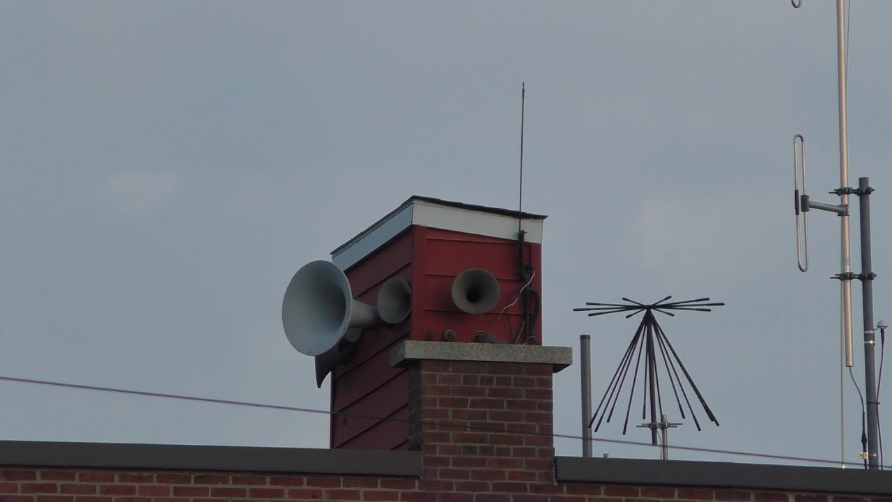 Siren + Fire Horns Test at Wood-Ridge Fire Department in Wood-Ridge, NJ