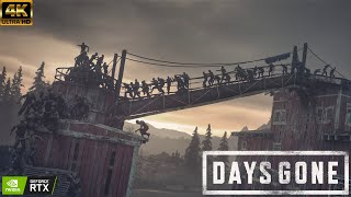 Biggest zombie horde Days gone walkthrough  gameplay [4K EXTREME SETTINGS] RTX 4080