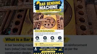 “BAR BENDING MACHINE – Accurate & Efficient Rebar Bending”📝 Description #construction
