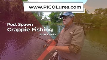 How to catch post spawn crappie under boat docks featuring Mitch Glenn
