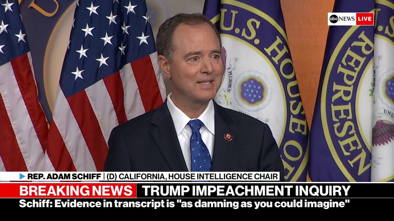 House Intel Chair Schiff reacts to release of Trump's Ukraine call transcript | ABC News