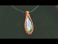 Woven Bezel Basic Cabochon Wire Wrap Pendant