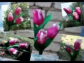 Мини тюльпаны из фоамирана Mini tulips from foamiran