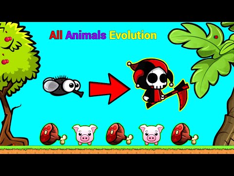 Play Until The Level Ends // All Animals (EvoWorld.io) 