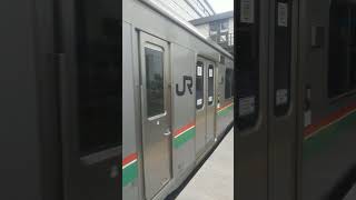 新白河駅｜東北本線（JR東日本701系電車）の到着。2022年（福島県・鉄道）Tohoku Main Line Shin-Shirakawa Station Fukushima JAPAN TRAIN