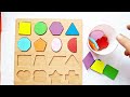 Shapes song for kids, learn 2d shapes, colors for toddlers | Preschool Learning | part. 395