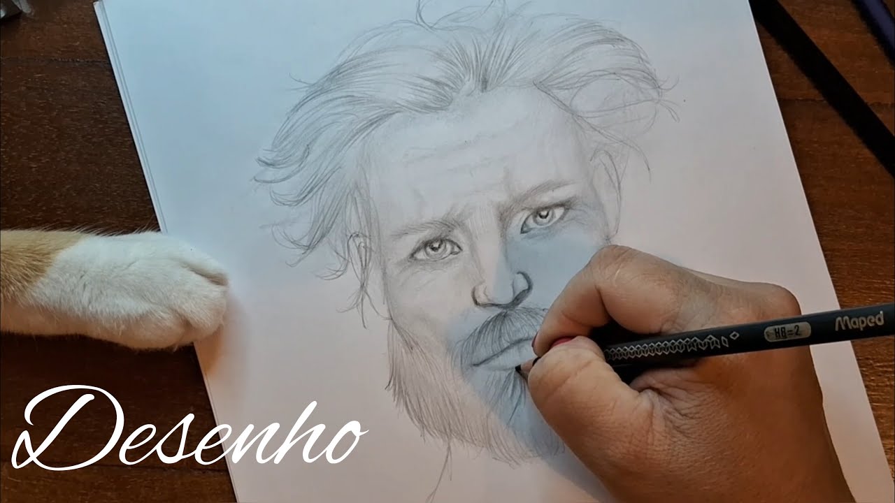 desenhos rosto masculino tutorial #sketch #tutorial