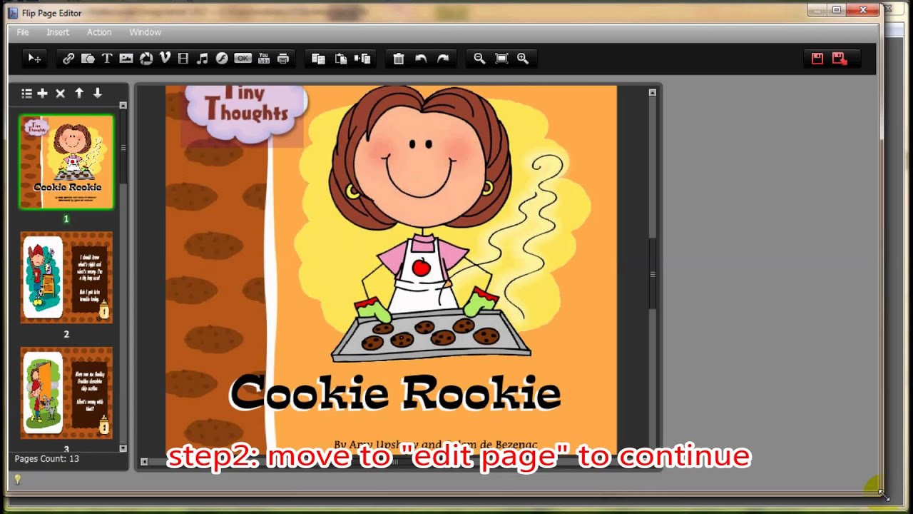 Open a link to show SWF with FlipBook Creator Professional