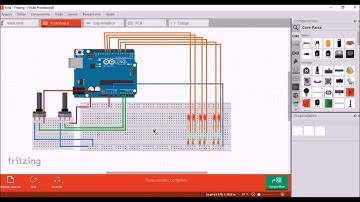 CONTROLE DE BRILHO DE LEDS COM POTENCIÔMETRO