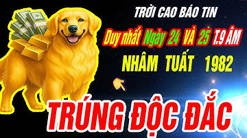 Trời định Tuổi NHÂM TUẤT 1982 TRÚNG SỐ ĐỘC ĐẮC TIỀN VỀ NHƯ LŨ đúng 2 ngày vàng duy nhất