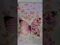 ¡ Sorprendente Truco! Cuadro de Mariposas con Servilleta, Glitter y Pasta de Relieve Cobre