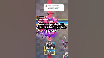 Name a push I can’t defend for half the elixir #clashroyale