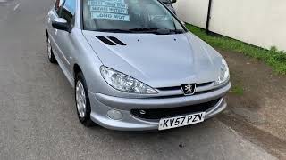 Kv57 Pzn Peugeot 206 Look Hdi 1.4 Silver 5 Door 41,000 Miles