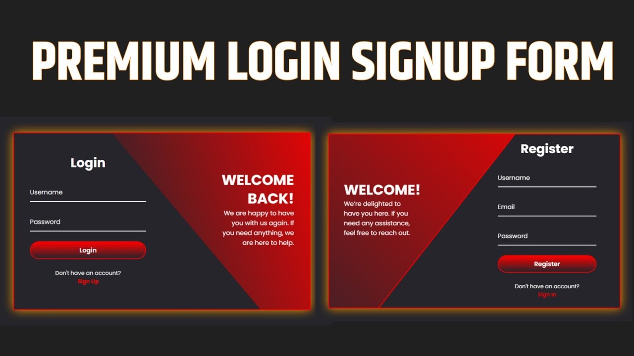 Premium Animated Login Sign-up Form 2026 || HTML CSS JavaScript Project | ASMR Coding