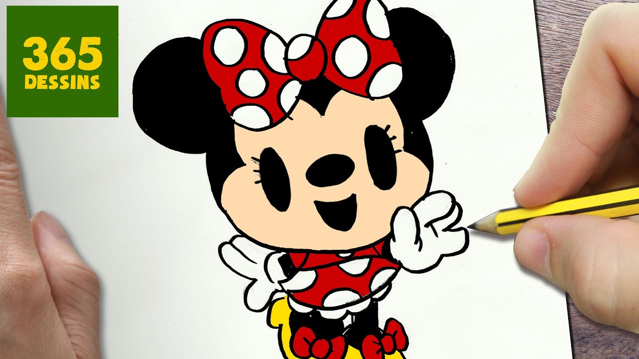 Comment Dessiner Minnie Mouse Kawaii étape Par étape Dessins Kawaii Facile