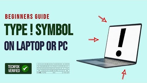 How to Type or Write Exclamation Mark Sign on Keyboard?