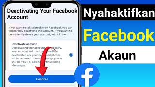 Cara Nyahaktifkan Akaun Facebook | Nyahaktifkan Akaun Facebook