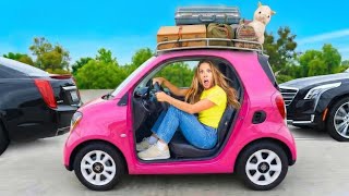 We SURVIVED the WORLD’S TINIEST CAR ROADTRIP… *BAD IDEA*