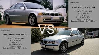 0-100 BMW e46 320ci 2,2L M54 VS 318i 2,0L N42