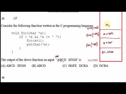Programming: GATE 2015 Set-2 CS/IT PREVIOUS YEAR SOLUTION