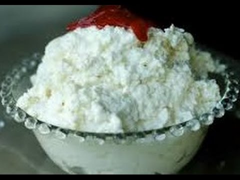 Lebanese Ashta Recipe - Clotted Cream - طريقة تحضير القشطة 