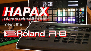 Modern sequencing on vintage drum machines: Roland R-8 meets the Squarp Hapax