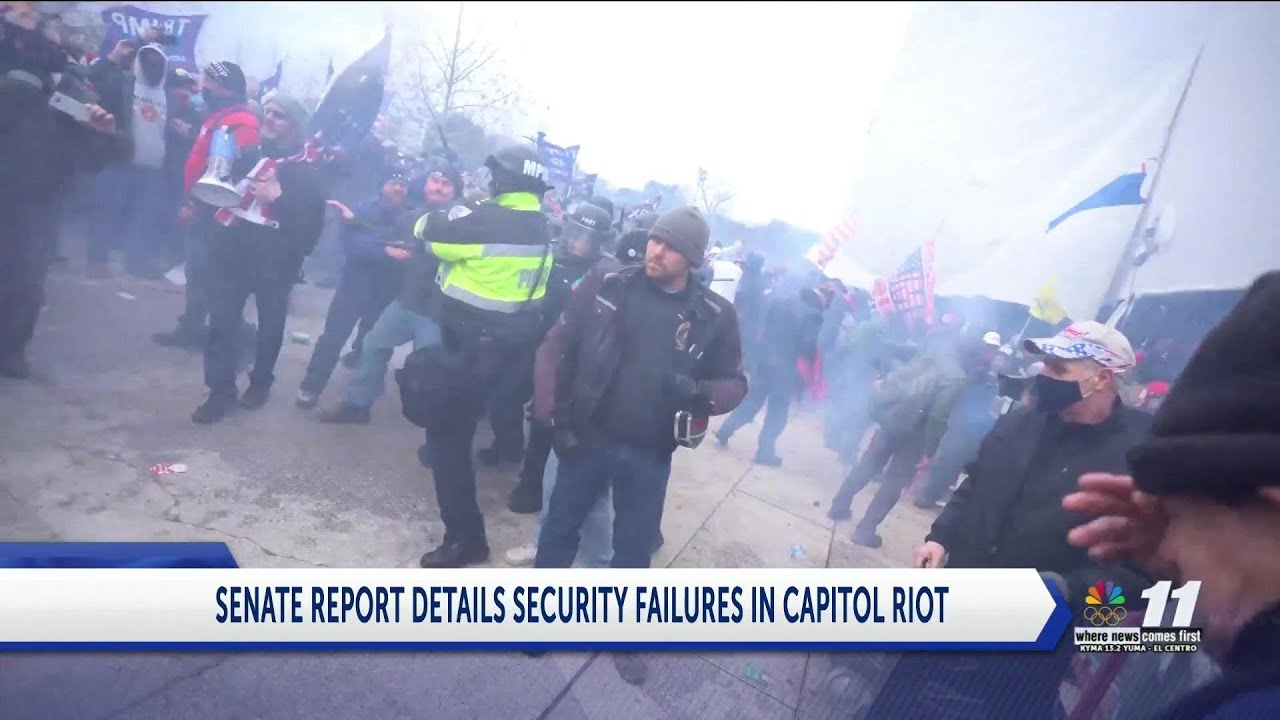 SENATE REPORT DETAILS SECURITY FAILURES IN CAPITOL RIOT - YouTube