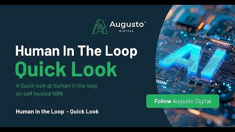 Understanding Human in the Loop in AI Processes   Self Hosted N8N