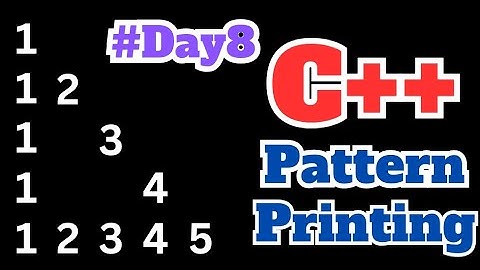 Pattern Printing in C++ Program | Hollow number pyramid pattern printing
