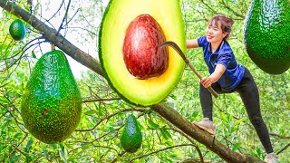 Harvest Forest Avocados (fruit that only grows in deep forests)  Goes to the market sell