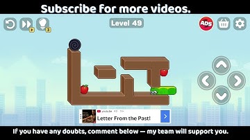 Snake Puzzle Slither to Eat Level 46, 47, 48, 49, 50 Walkthrough 🐍🍎 | SolutionGuruji