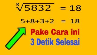 Cara Cepat Menghitung Akar Pangkat 3 | Akar Pangkat 3