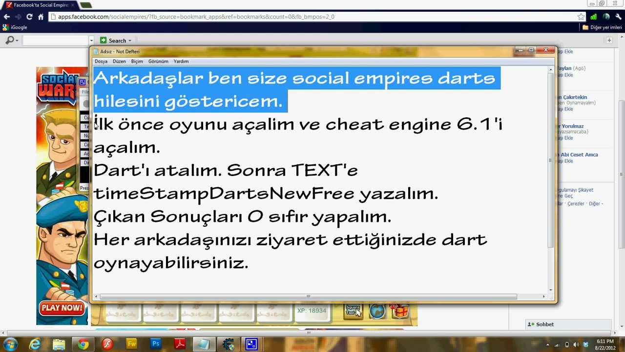 Social empires darts hack