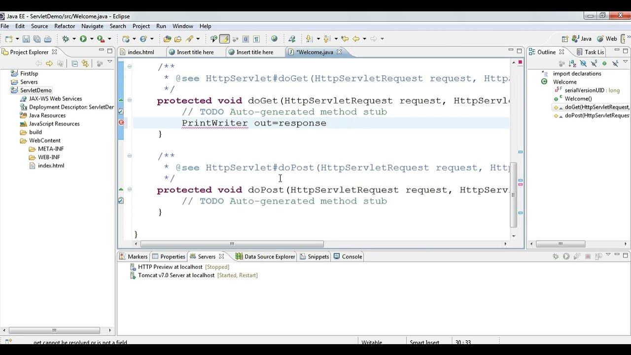 Create Web application with java servlet - YouTube