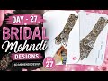 30 Days Mehndi Challenge Day 27 |Bridal Mehndi Design Tutorial #bridalmehndi #bridal #youtubeshorts