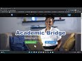 How to log in academic bridge as a staff for the first time