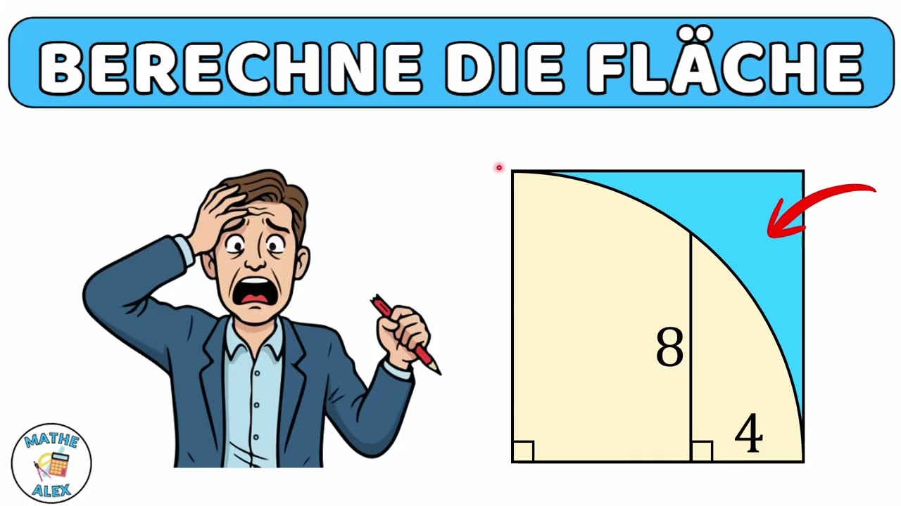 Bestimme die blaue Fläche