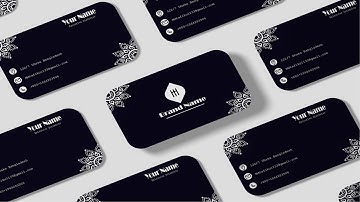 How to be create business card design in photoshop. ADOBE PHOTOSHOP Bangla tutorial.