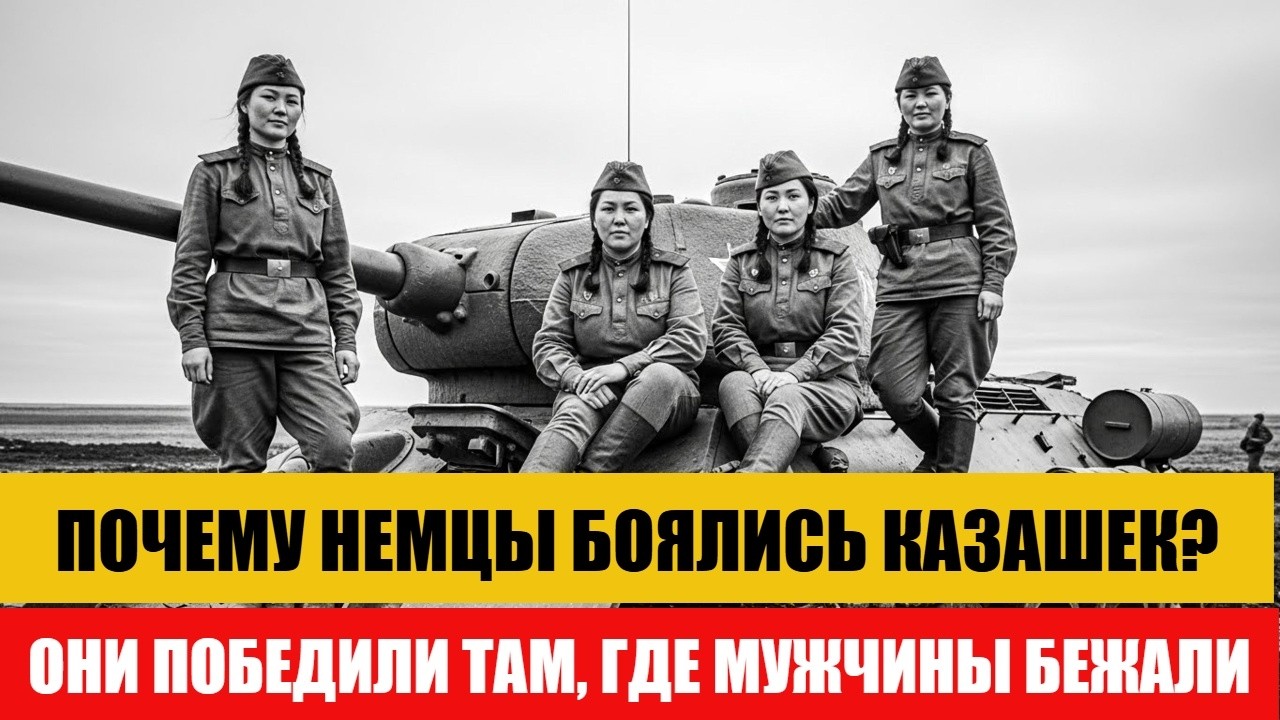 4 КАЗАШКИ НА ТАНКЕ ПРОТИВ АРМИИ ГЕРМАНИИ - Реальность, ставшая ЛЕГЕНДОЙ